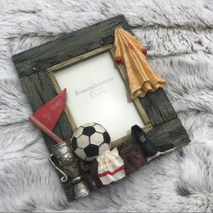 Soccer Theme Photo / Picture Frame 2.5”x3.5” Home Decor